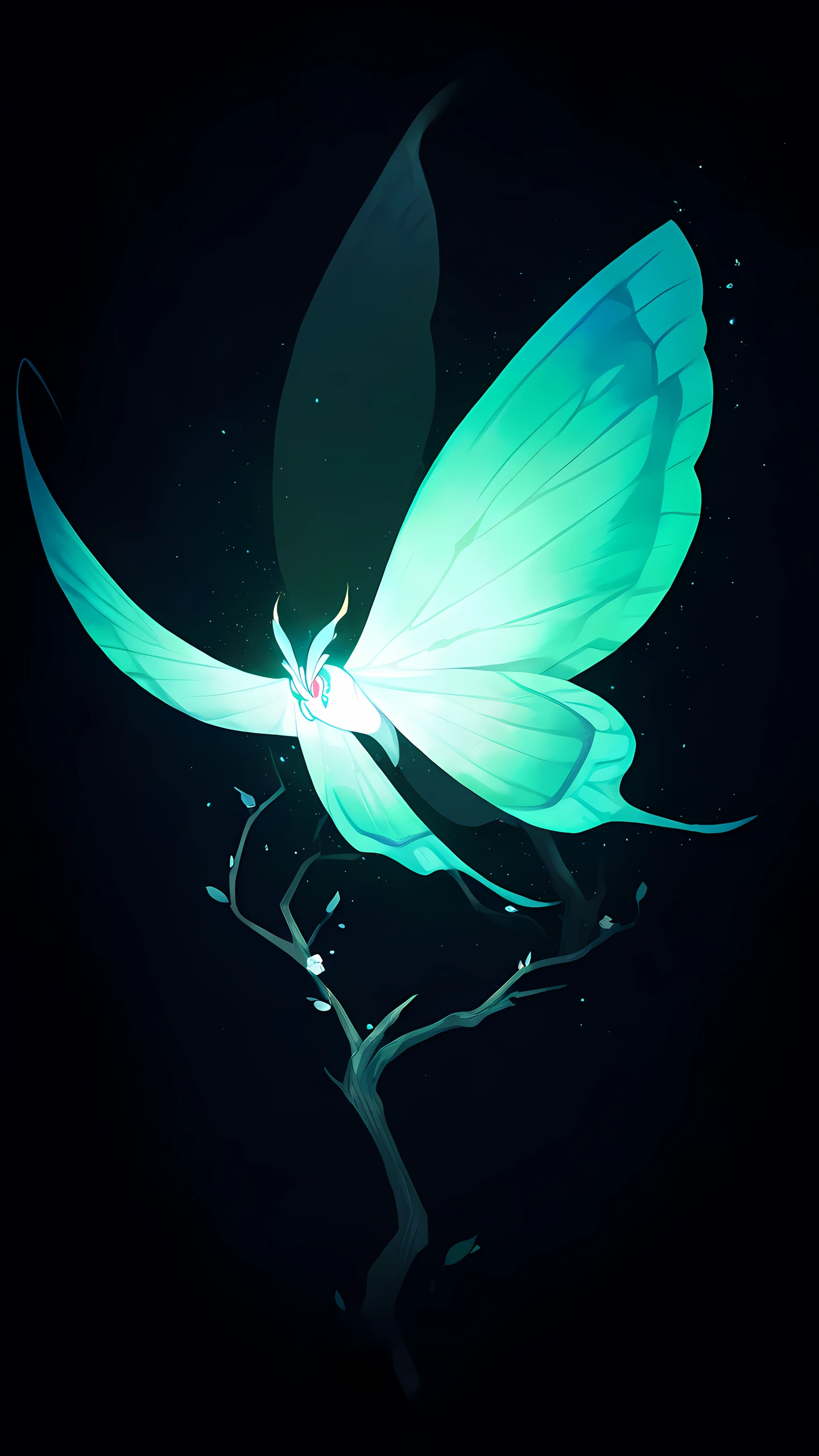 Anime Wallpaper Luna Moth 1440×2560 anime wallpaper