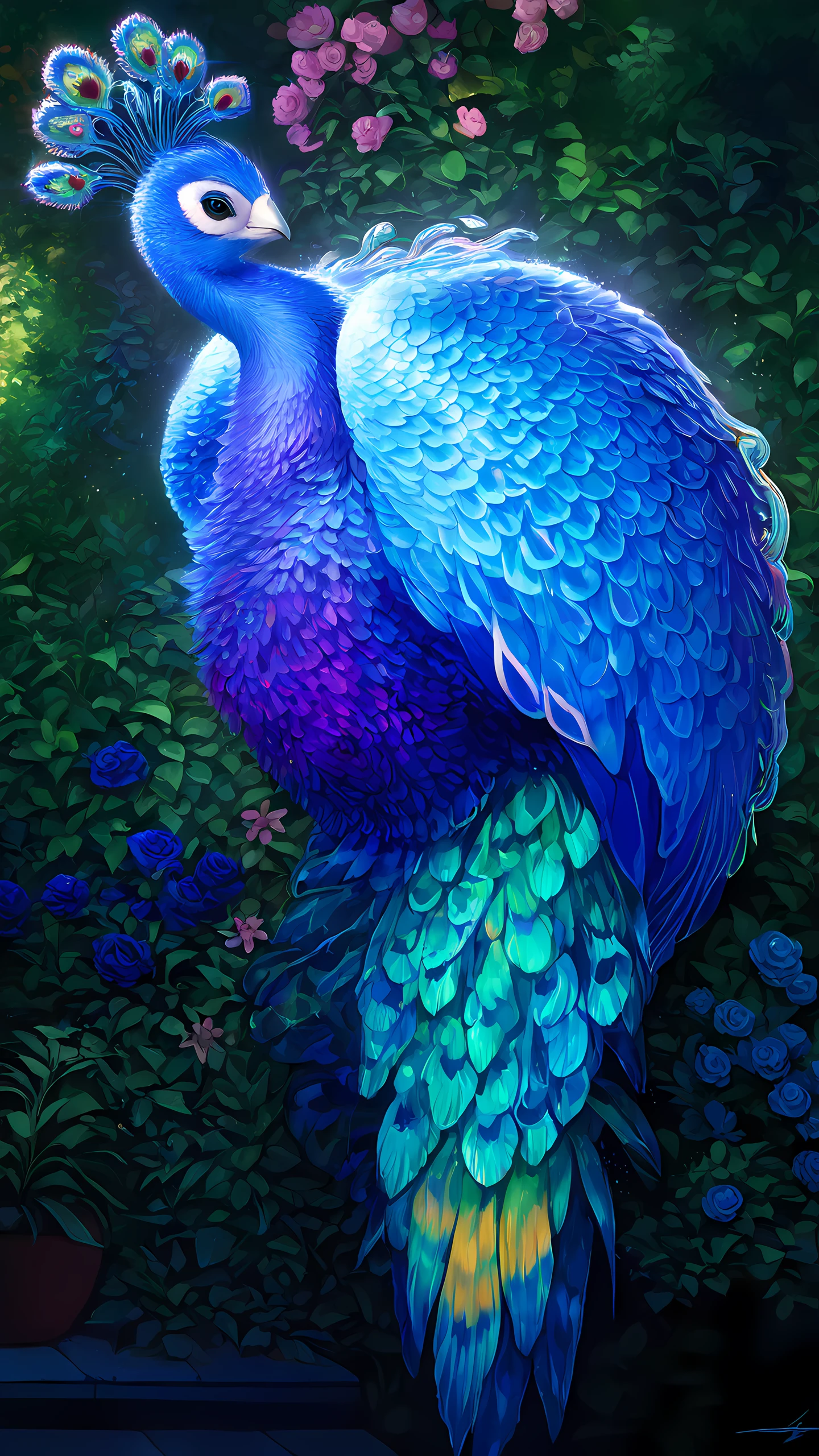 Anime Wallpaper Peacock 1440×2560 anime wallpaper