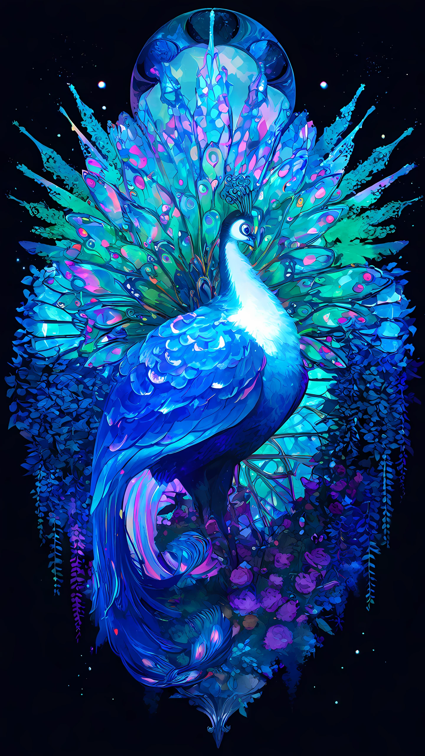 Anime Wallpaper Peacock 1440×2560 anime wallpaper