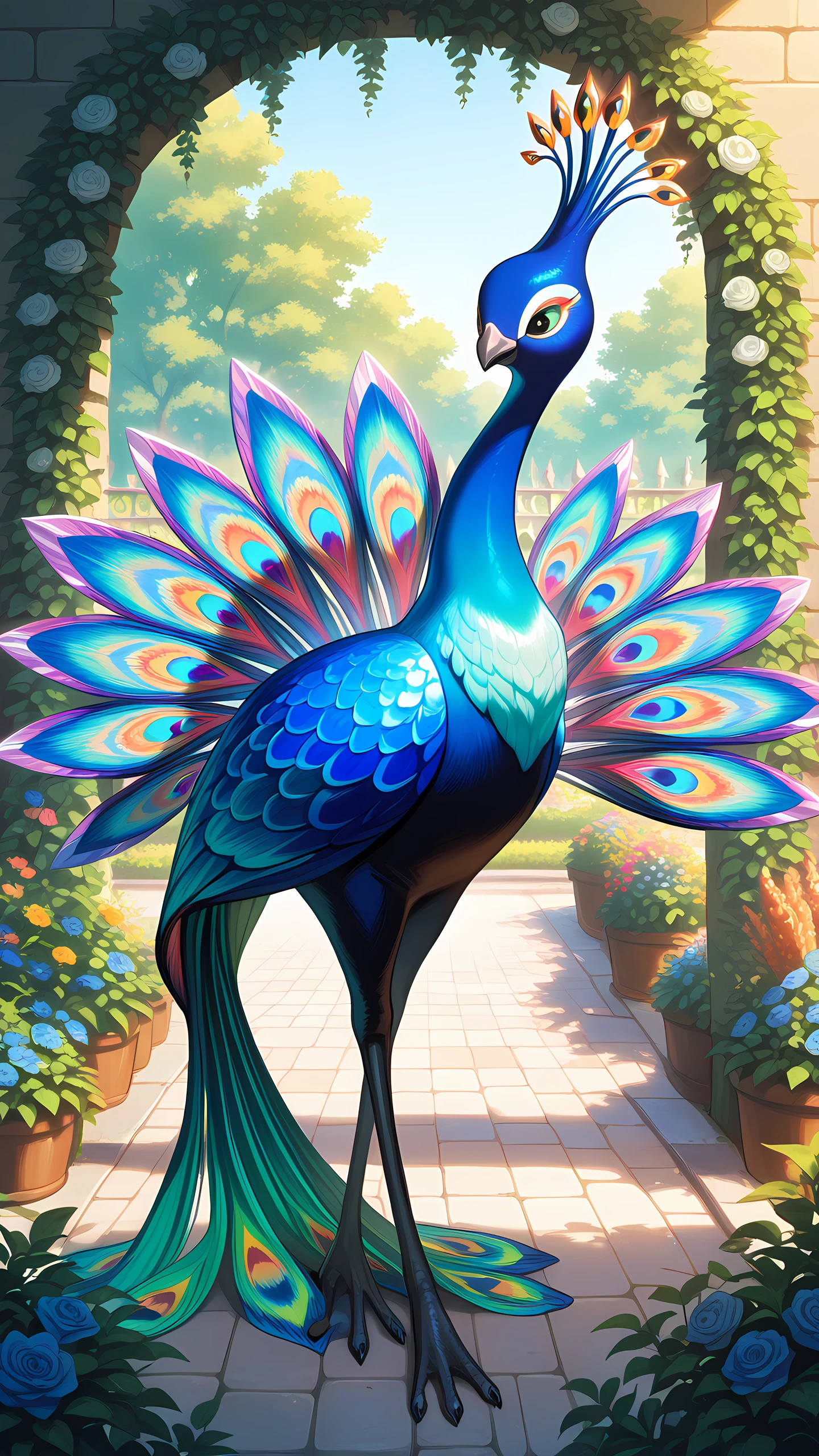 Anime Wallpaper Peacock 1440×2560 anime wallpaper