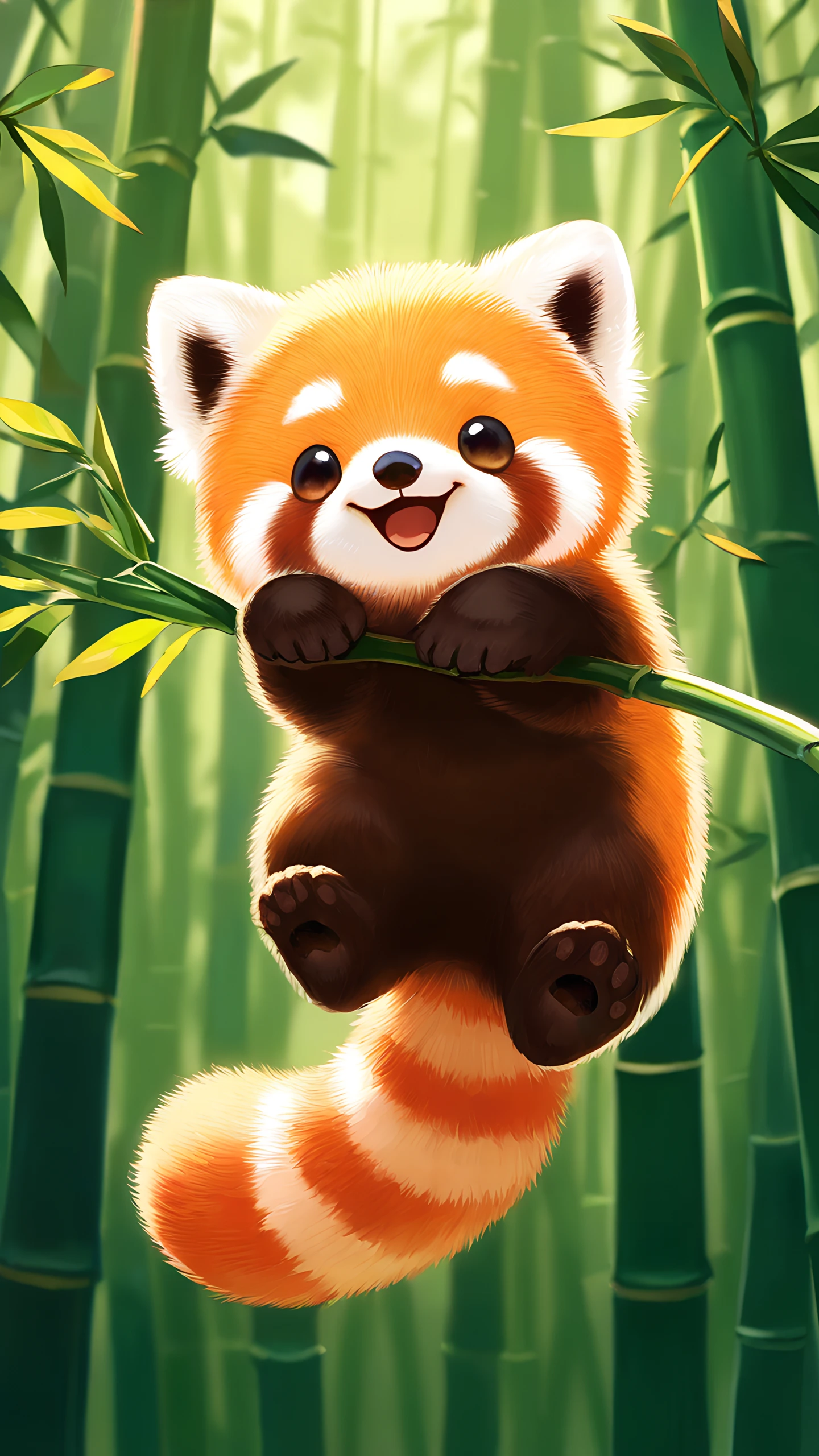 Anime Wallpaper Red Panda 1440×2560 anime wallpaper