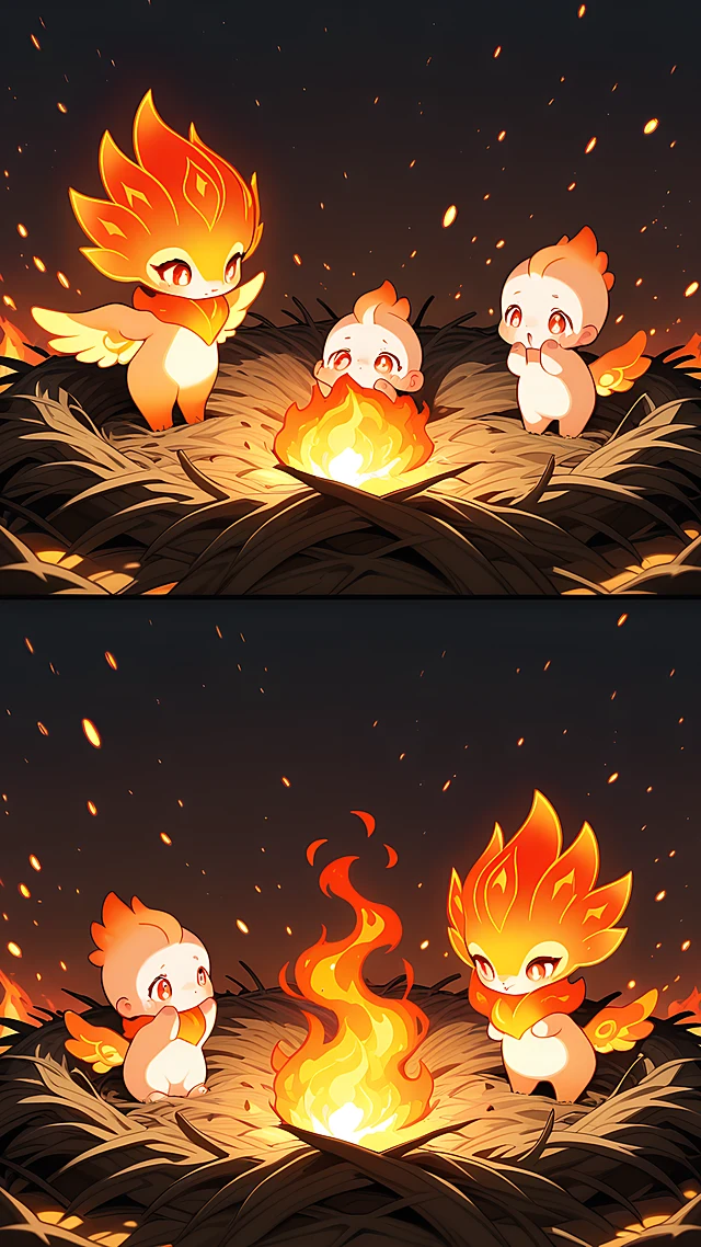 anime wallpaper baby phoenix — 1440×2560
