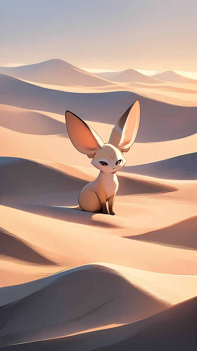 anime wallpaper fennec fox — 1440×2560