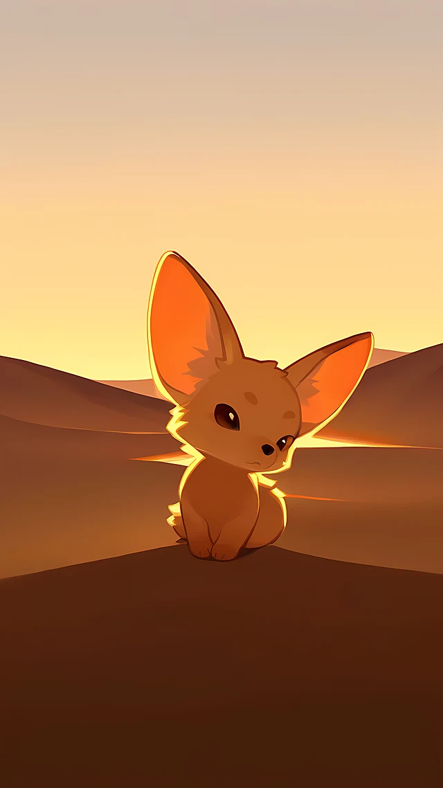 anime wallpaper fennec fox — 1440×2560