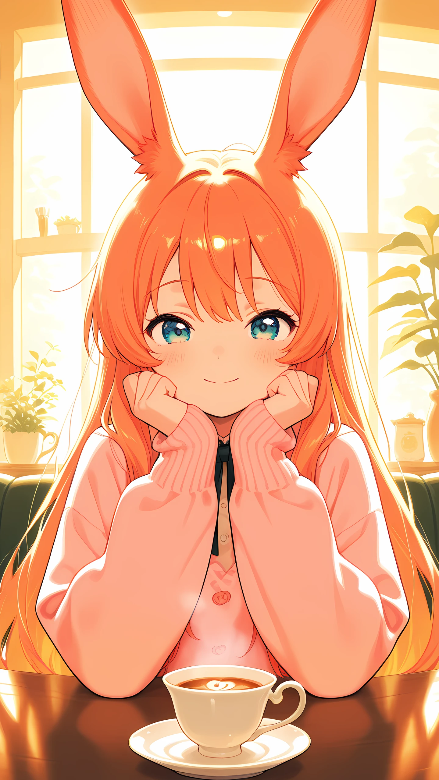 Anime Wallpaper Bunny Girl Cafe 1440×2560 anime wallpaper