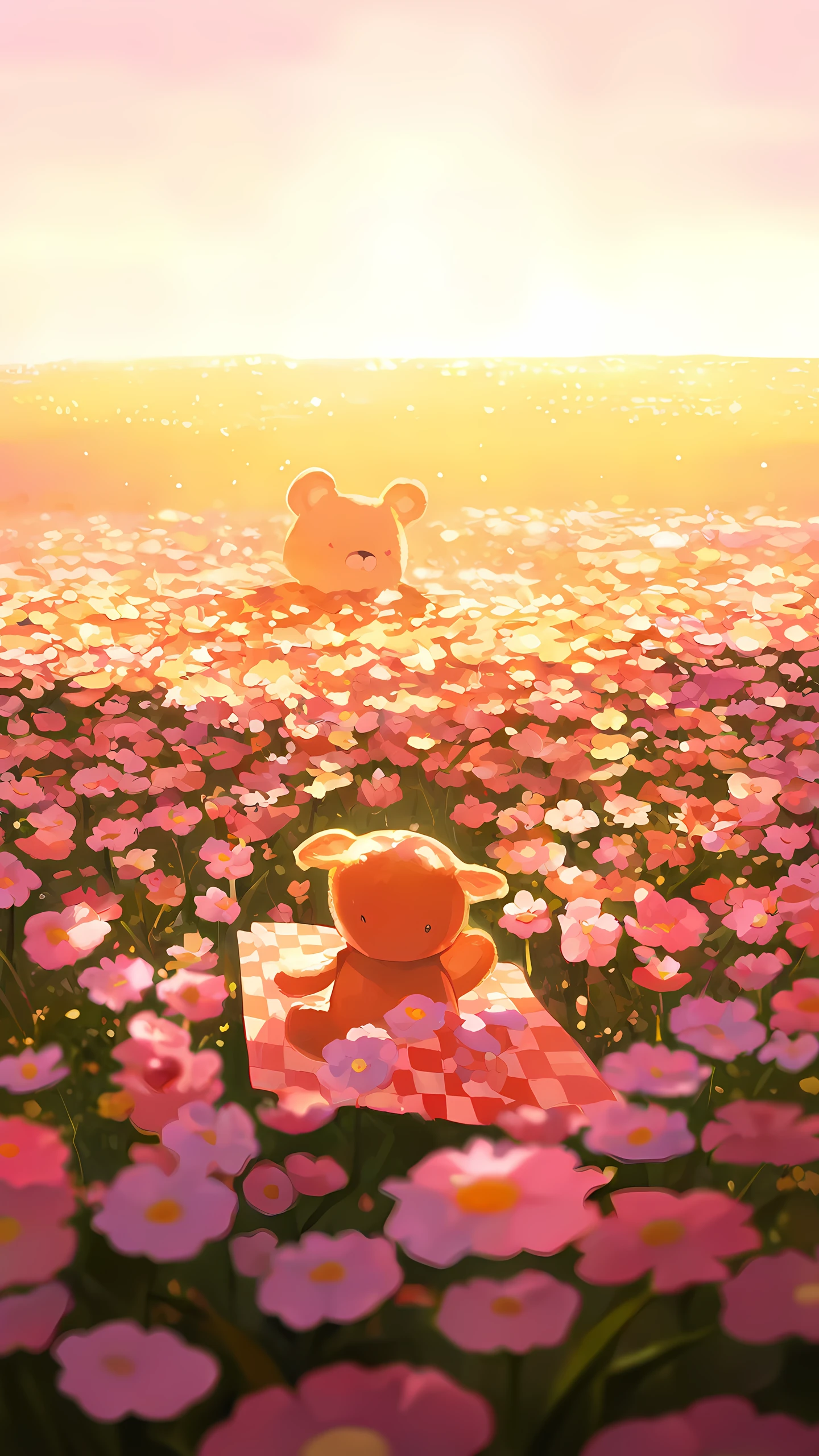 Anime Wallpaper Teddy Bear Picnic 1440×2560 anime wallpaper