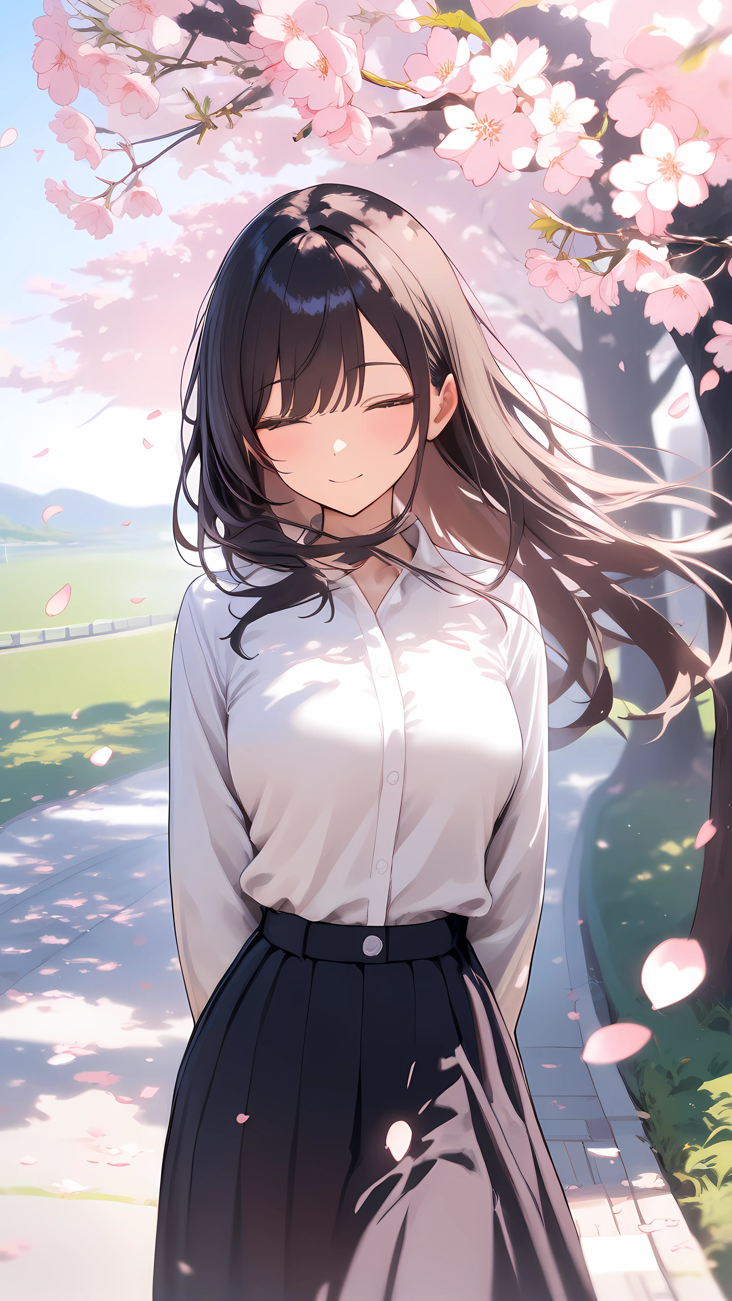 Cute Anime Wallpaper Cherry Blossom 1440×2560 anime wallpaper