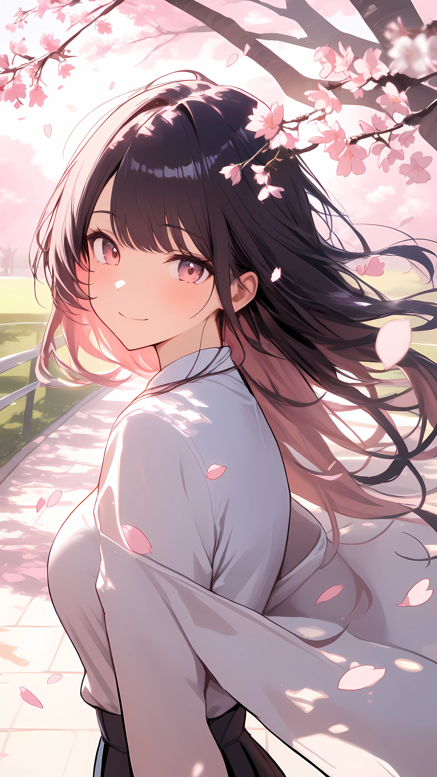 Cute Anime Wallpaper Cherry Blossom 1440×2560 anime wallpaper