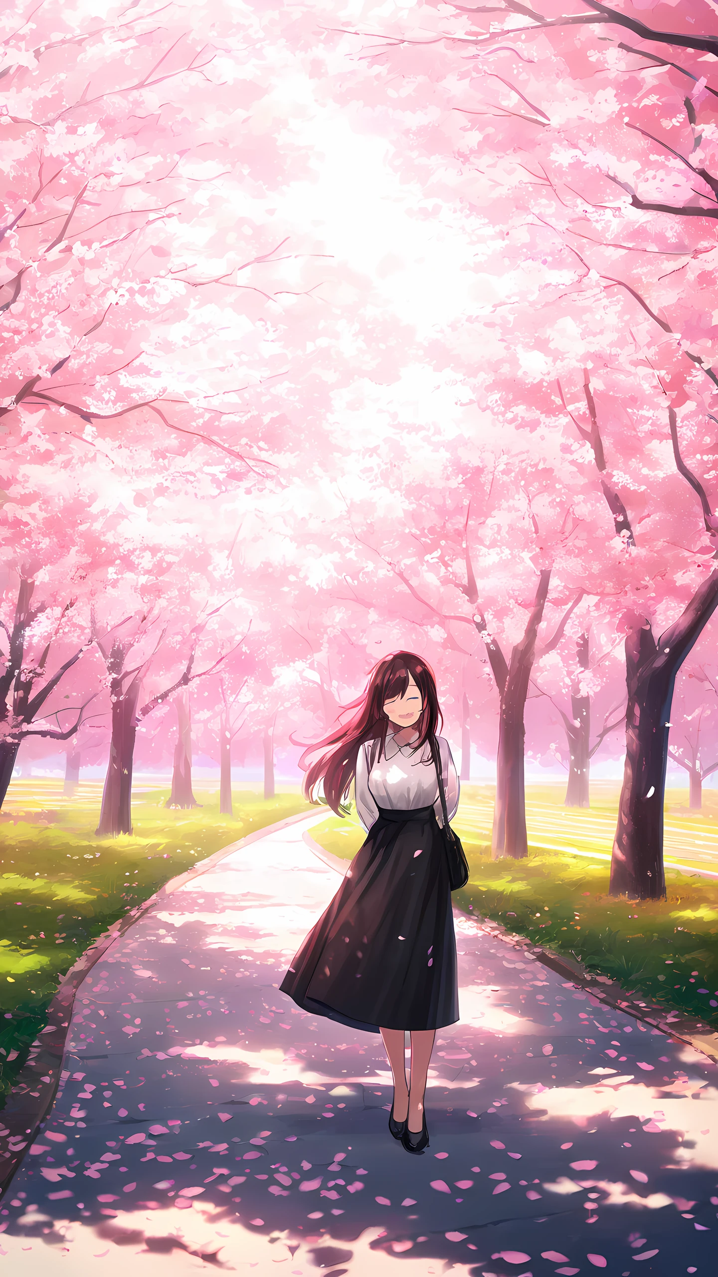 Cute Anime Wallpaper Cherry Blossom 1440×2560 anime wallpaper