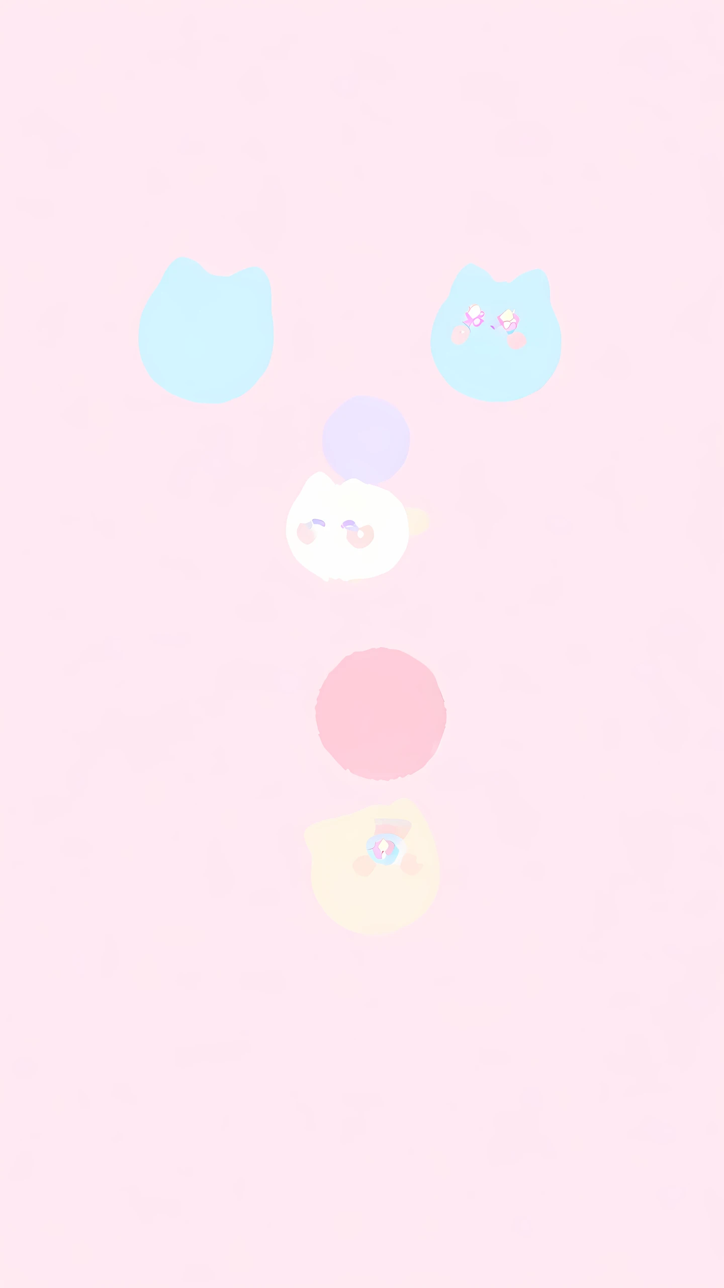 Kawaii Cat Wallpaper Pastel 1440×2560 anime wallpaper