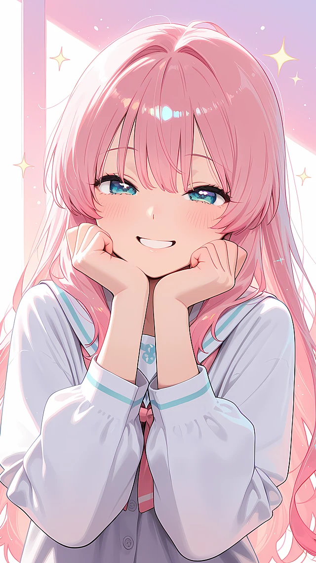 cute anime wallpaper pastel girl — 1440×2560