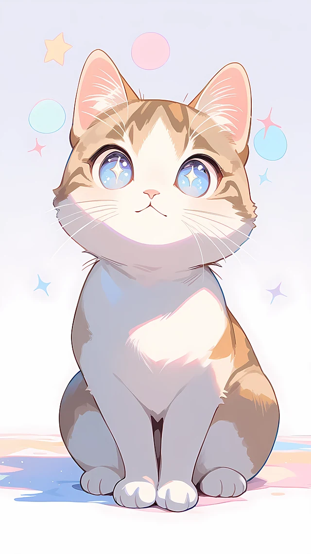 Kawaii Cat Wallpaper Pastel