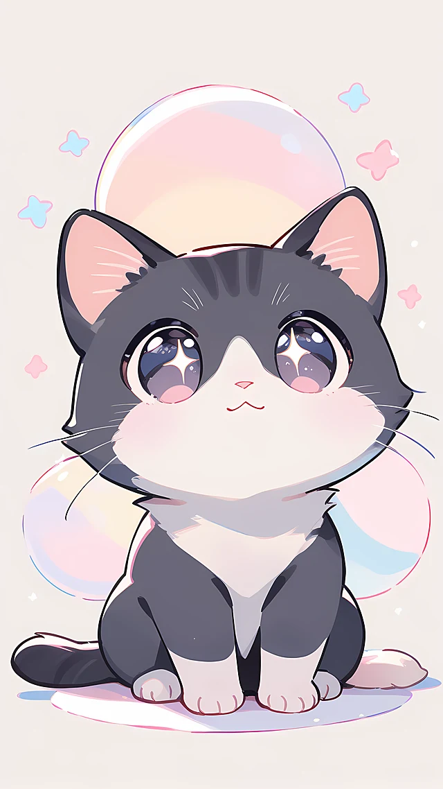 Kawaii Cat Wallpaper Pastel