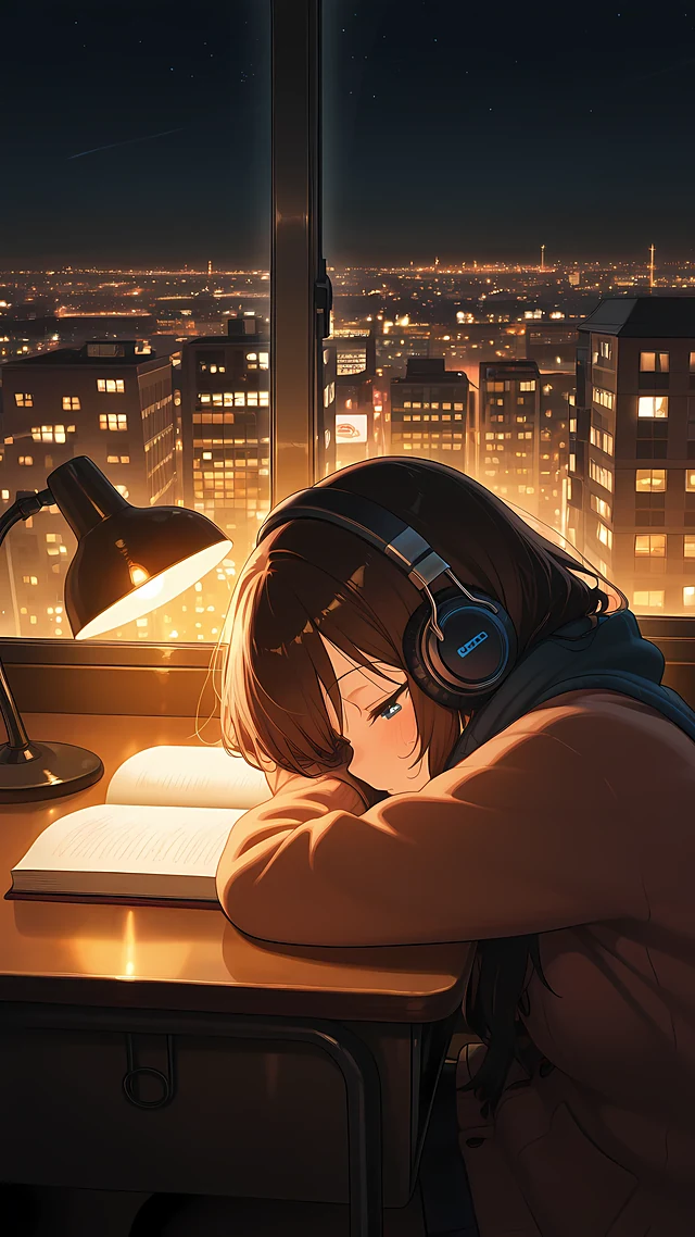 Lofi Anime Wallpaper Study Girl