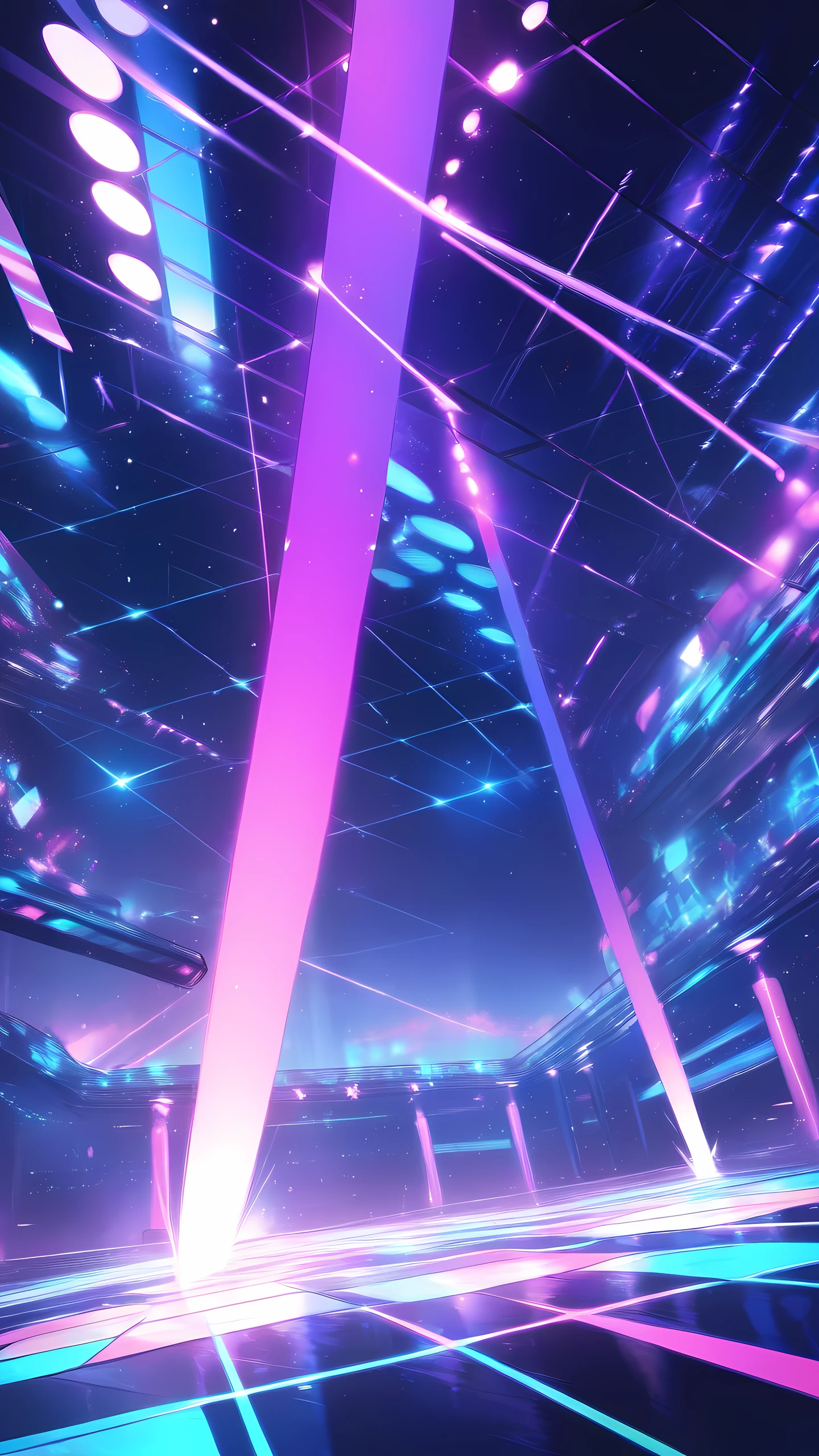 Anime Wallpaper Hologram Dancefloor 1440×2560 anime wallpaper