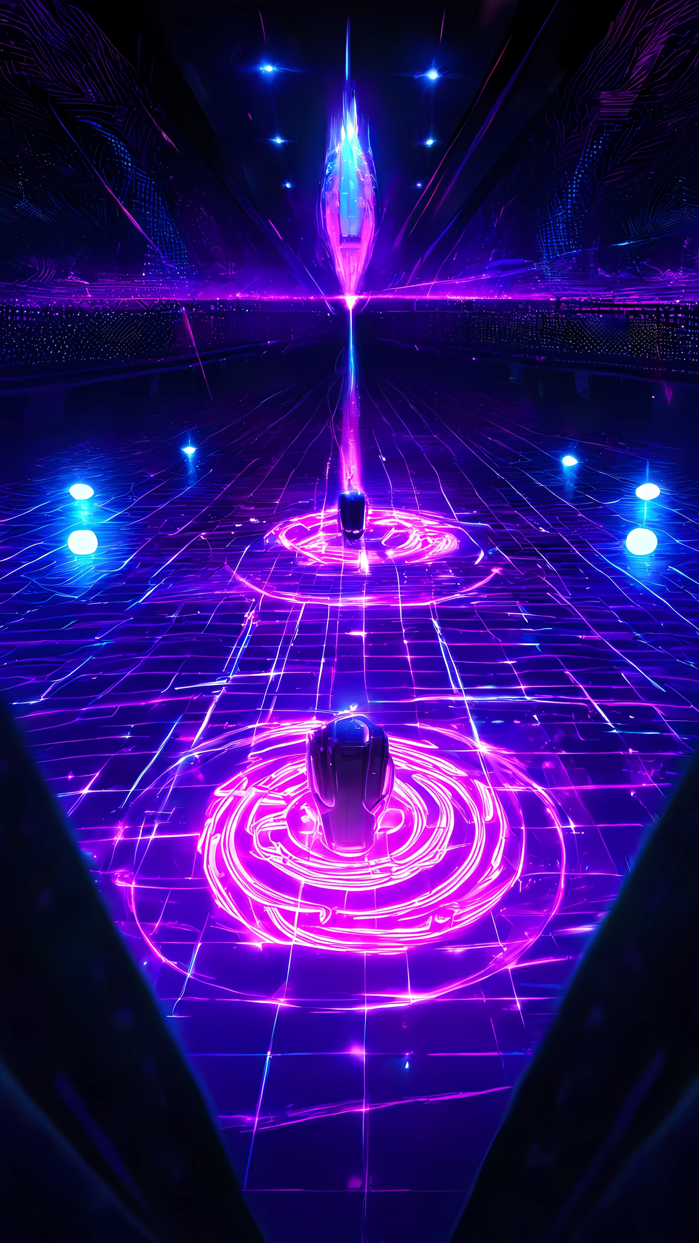 Anime Wallpaper Hologram Dancefloor 1440×2560 anime wallpaper