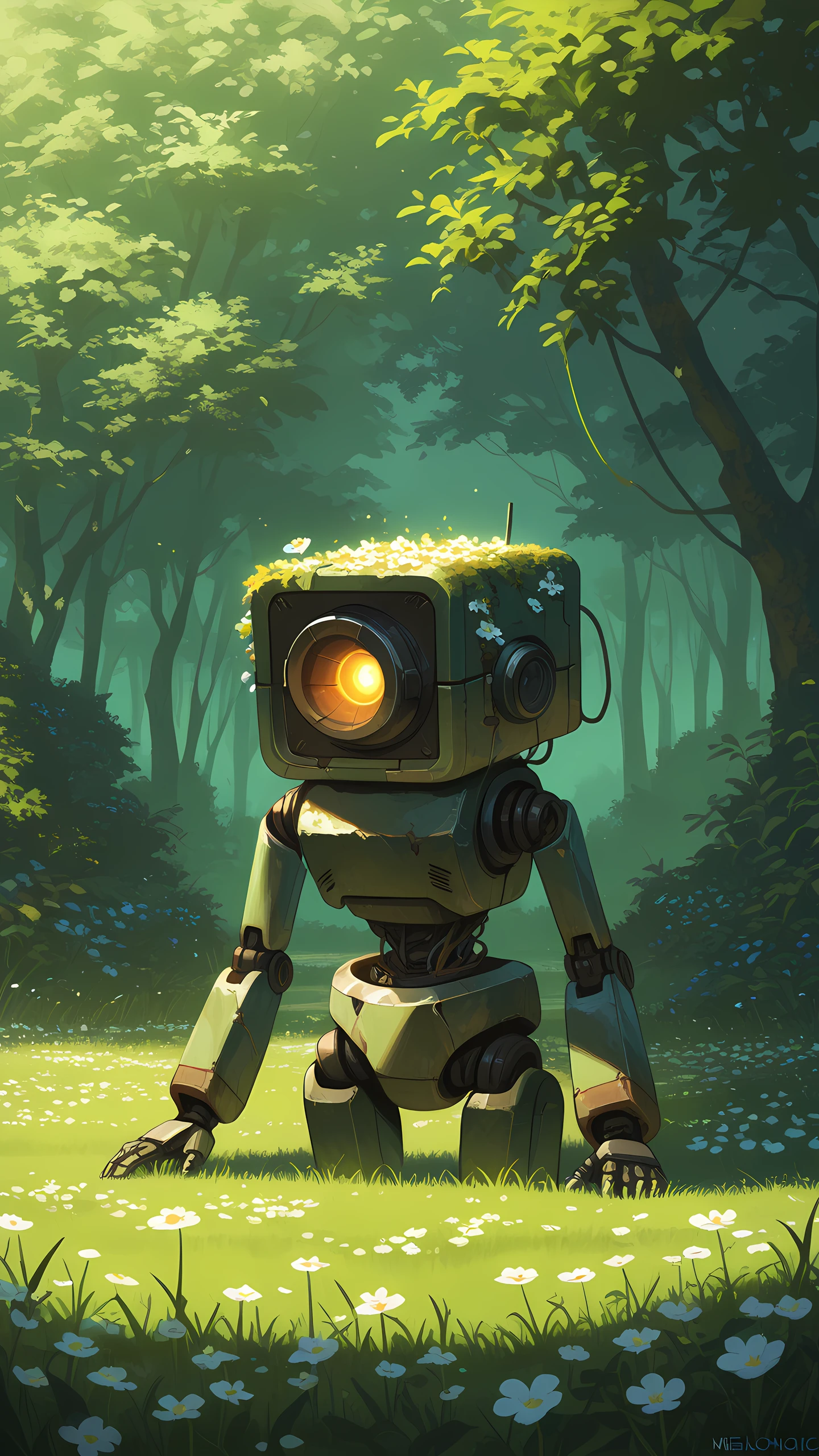 Anime Wallpaper Robot Garden 1440×2560 anime wallpaper