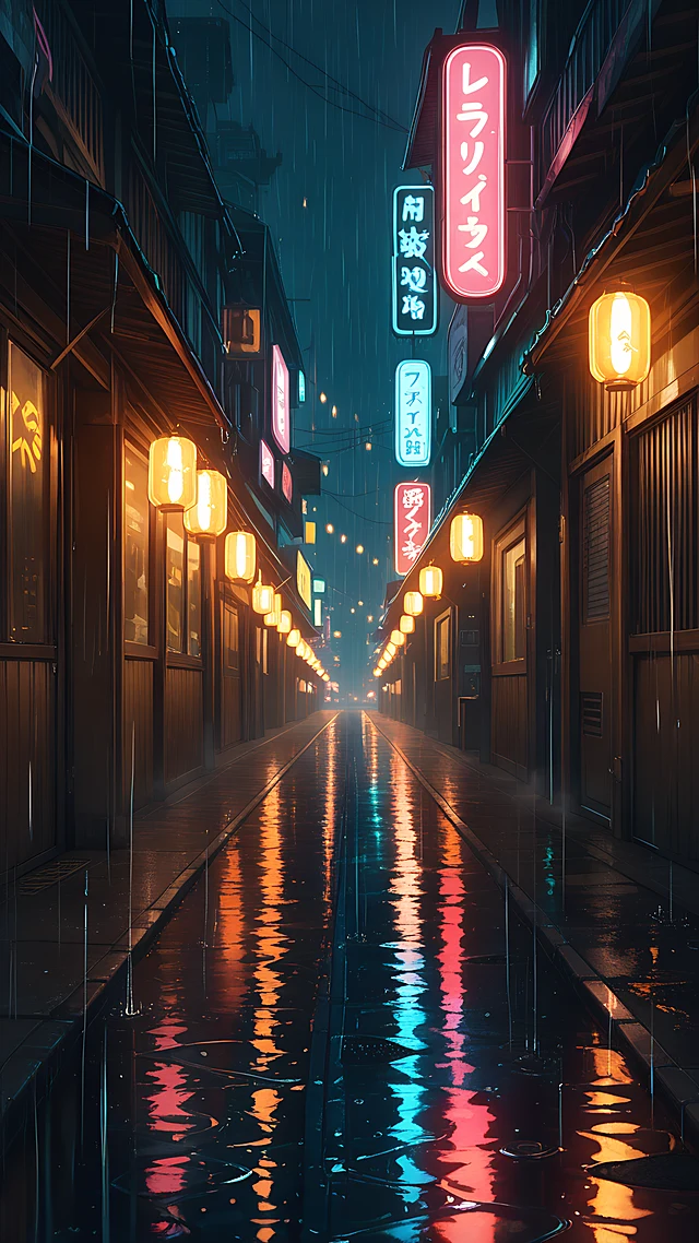 anime wallpaper cyberpunk ramen stall — 1440×2560