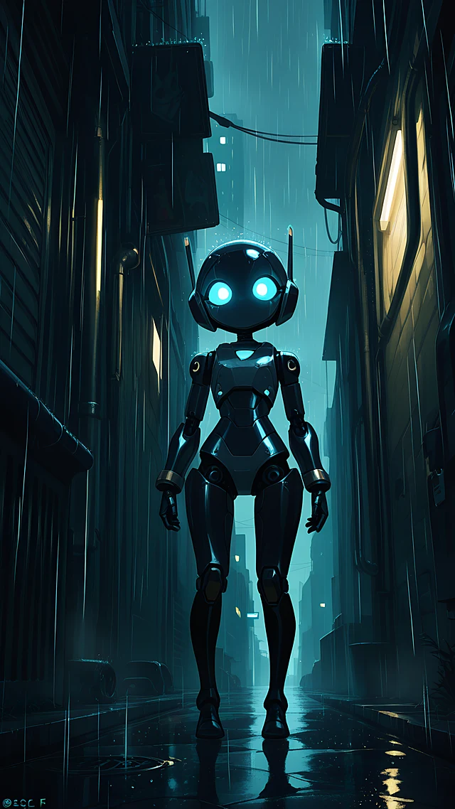 anime wallpaper robot companion — 1440×2560