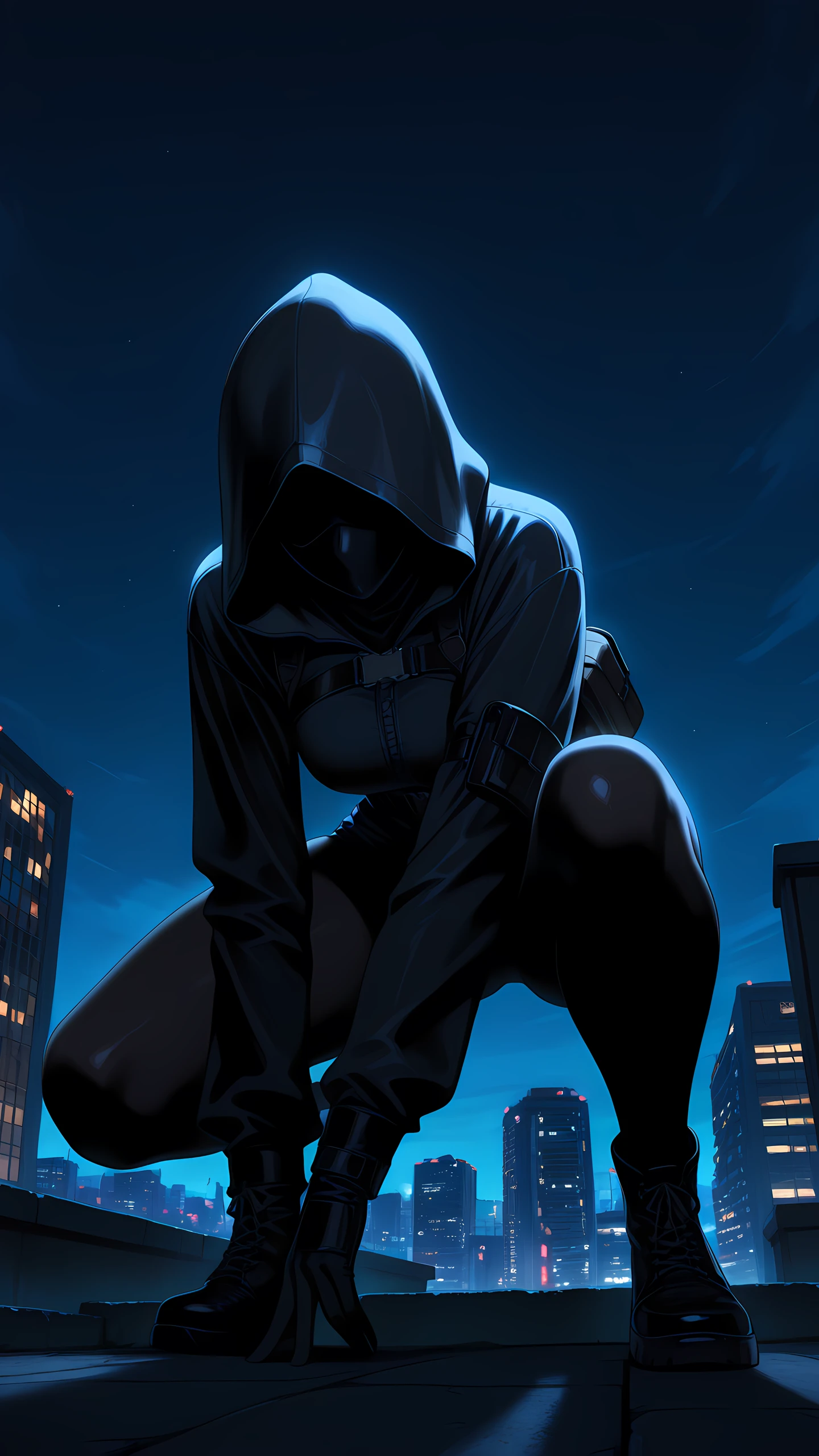 Anime Wallpaper Assassin Rooftop 1440×2560 anime wallpaper