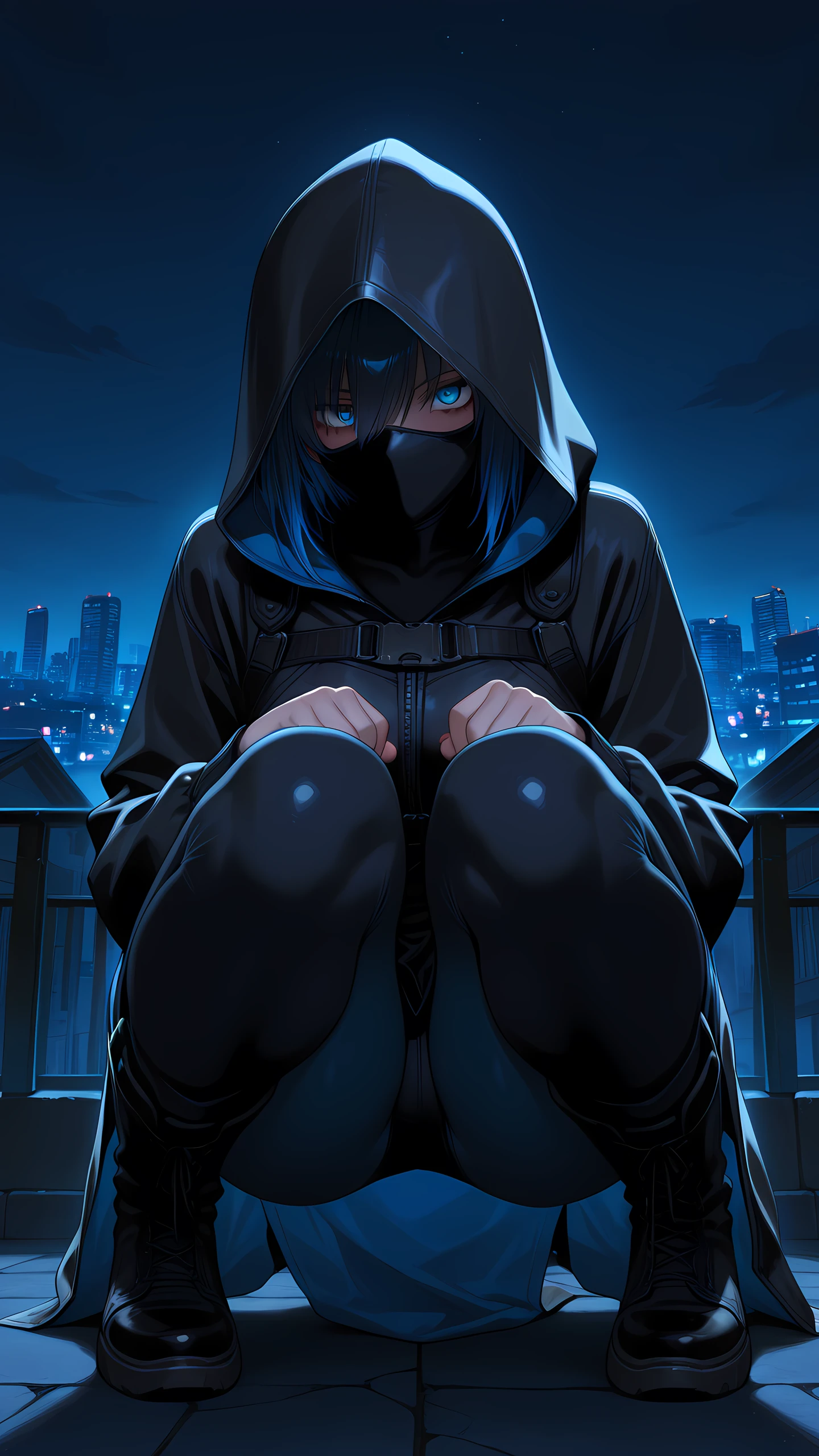 Anime Wallpaper Assassin Rooftop 1440×2560 anime wallpaper