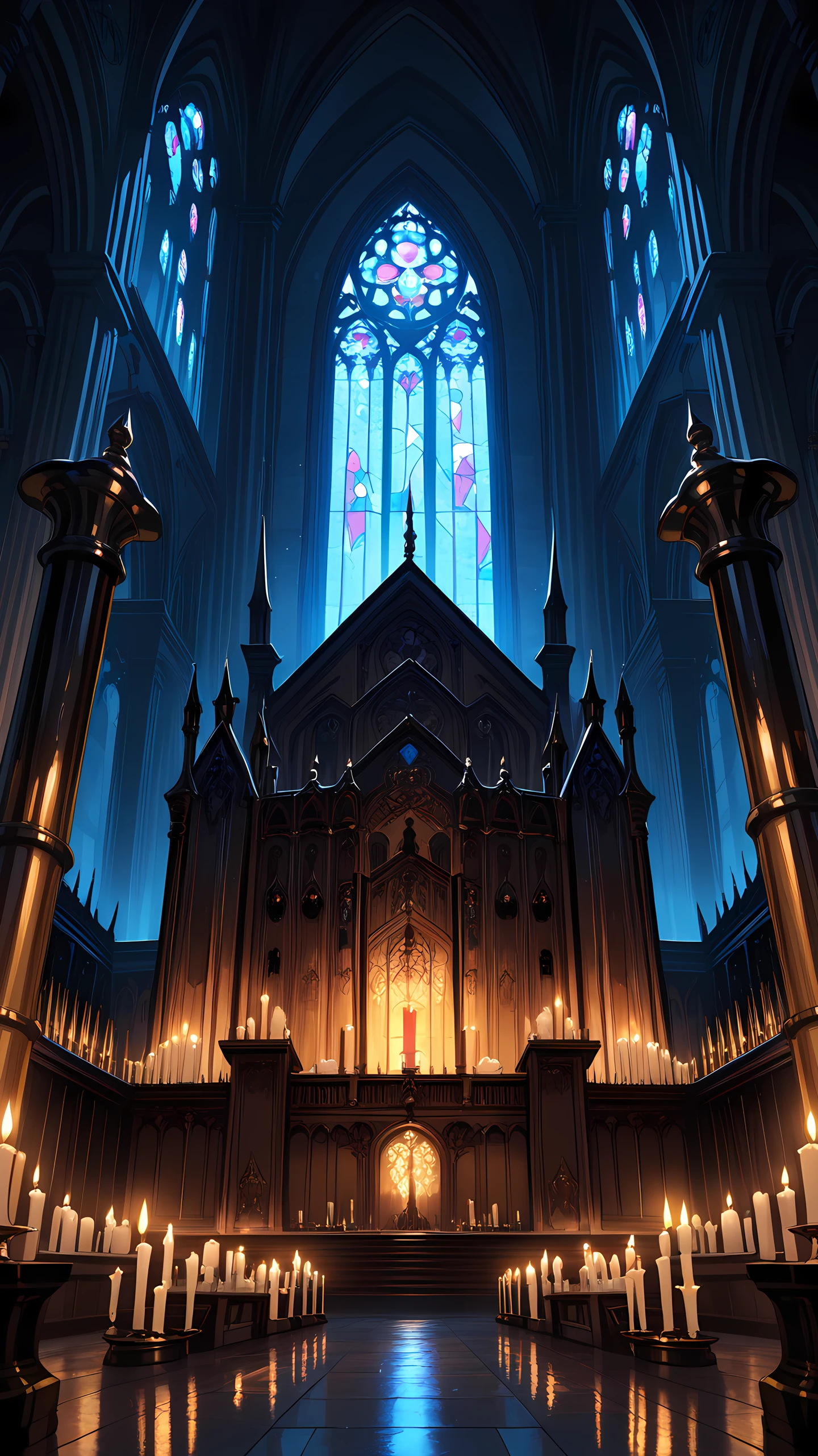Anime Wallpaper Dark Cathedral Organ 1440×2560 anime wallpaper