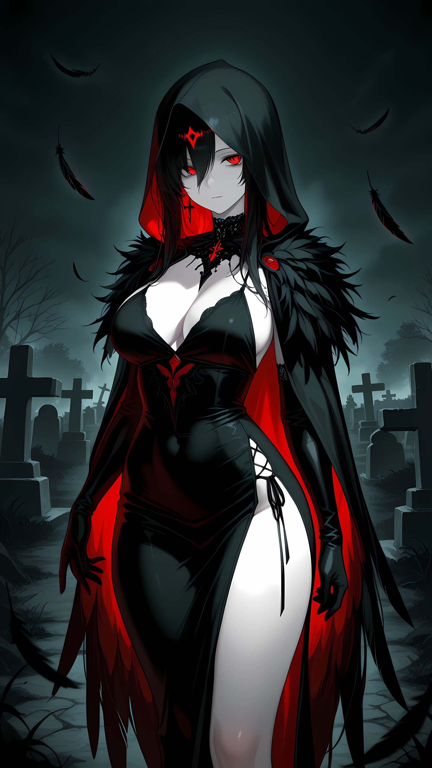 Anime Wallpaper Raven Girl 1440×2560 anime wallpaper