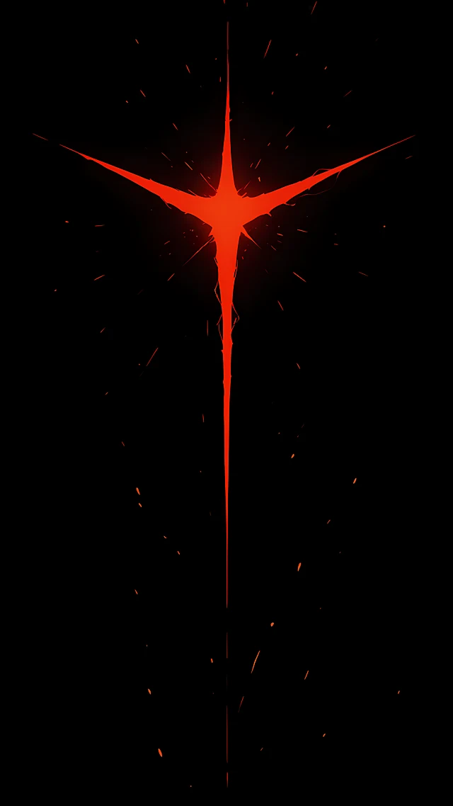 black anime wallpaper red accent — 1440×2560