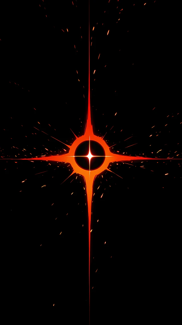 black anime wallpaper red accent — 1440×2560