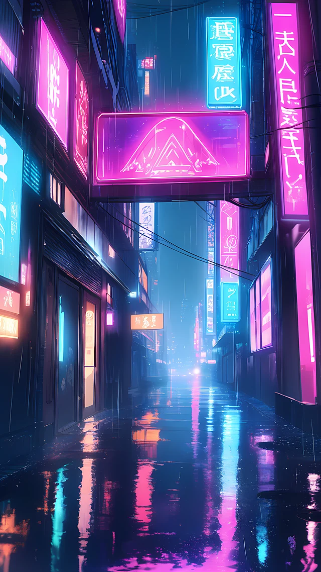 Cyberpunk Anime Wallpaper Neon City