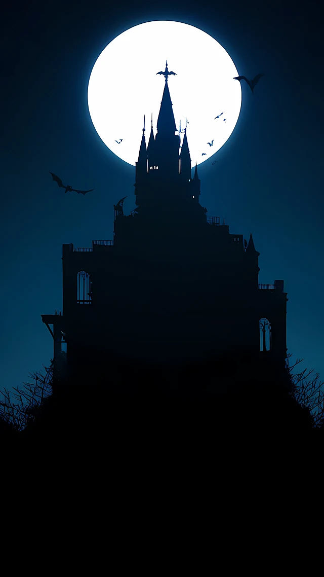 Gothic Anime Wallpaper Moon Castle