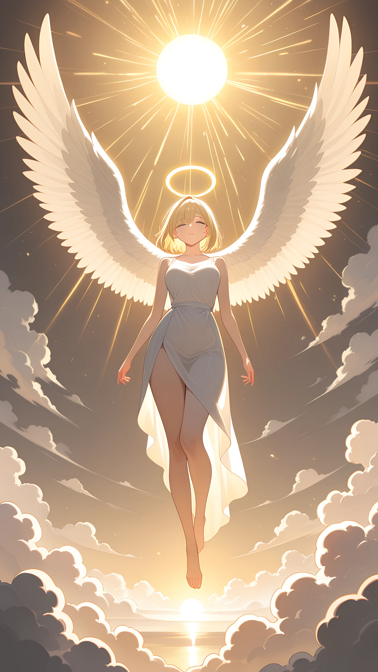 Anime Wallpaper Angel Wings Light 1440×2560 anime wallpaper
