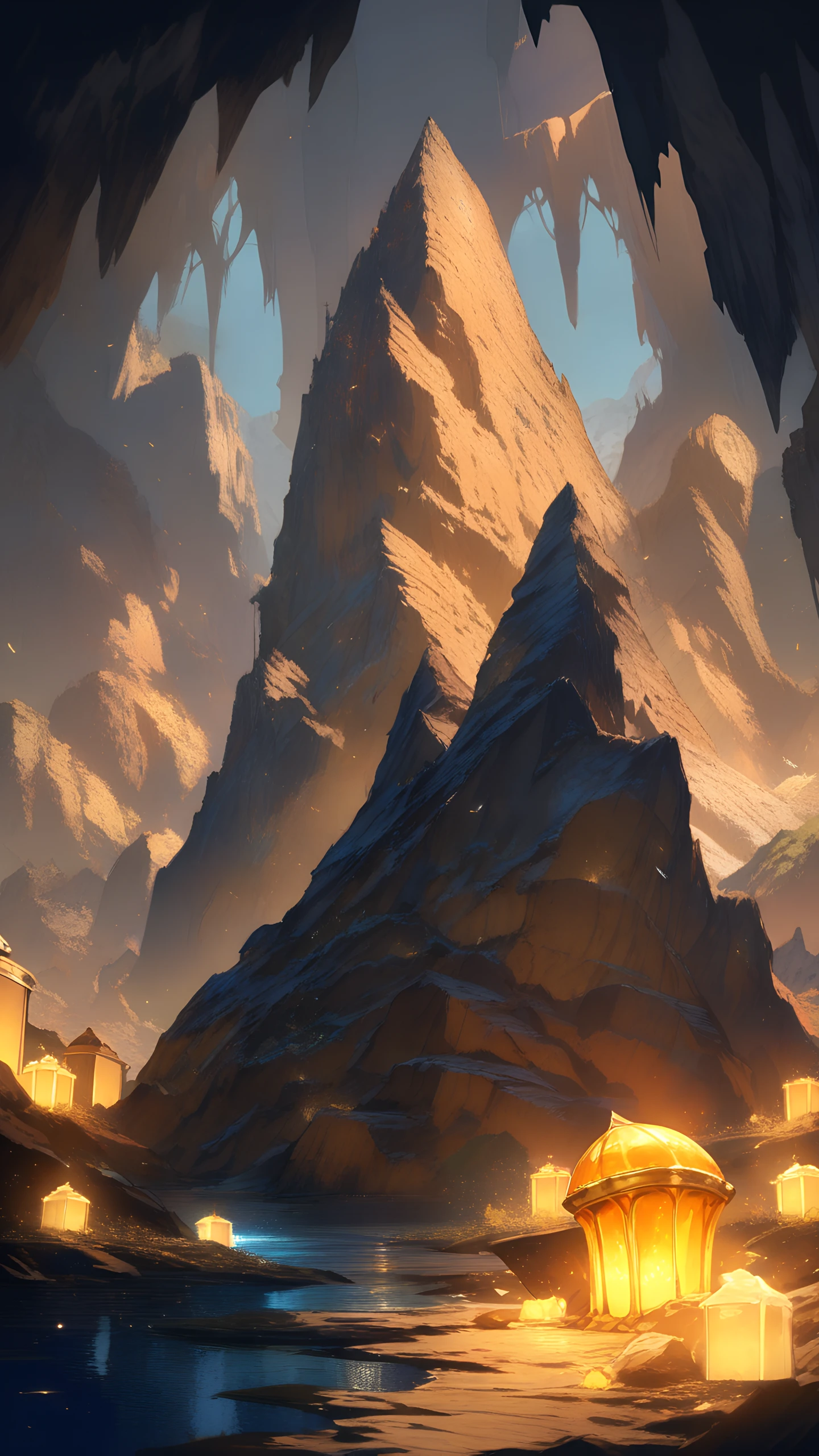 Anime Wallpaper Dragon Treasure Lair 1440×2560 anime wallpaper