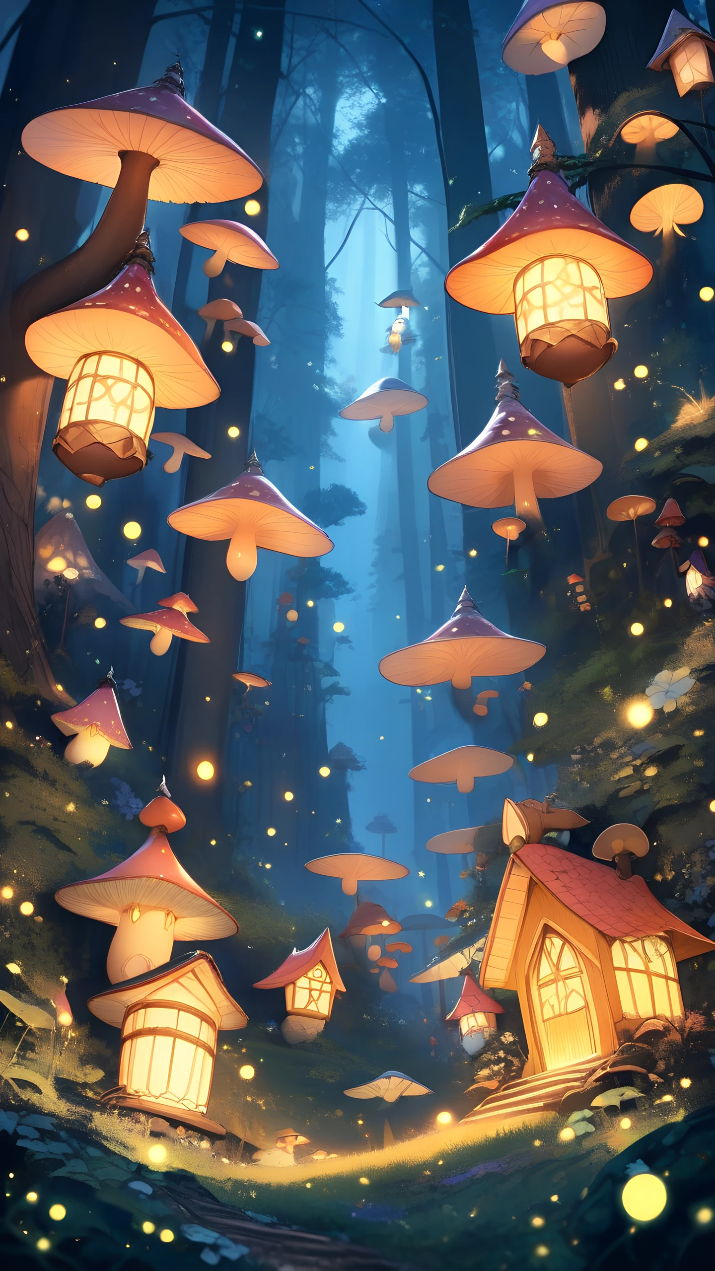 Anime Wallpaper Fairy Village 1440×2560 anime wallpaper