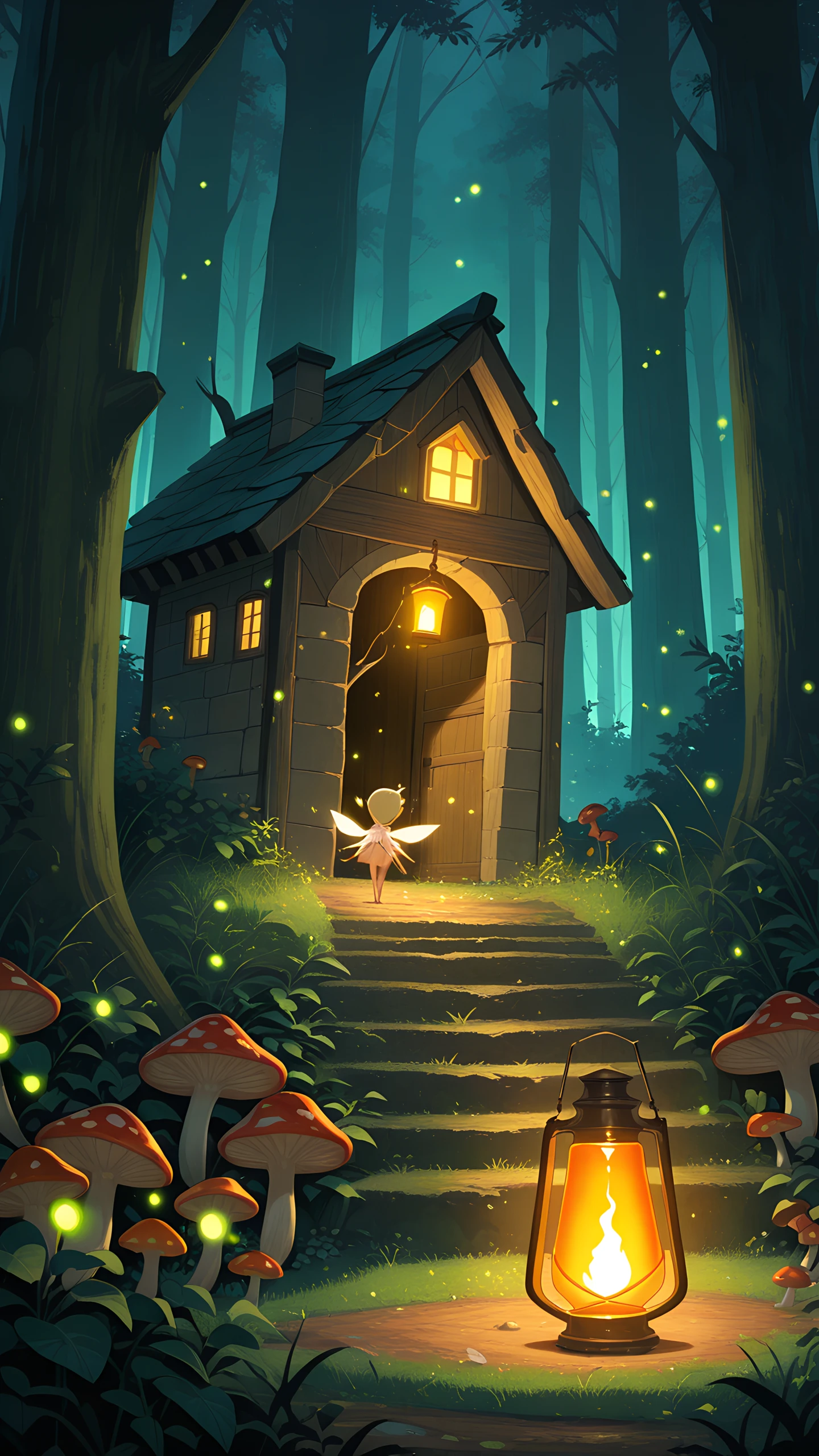 Anime Wallpaper Fairy Village 1440×2560 anime wallpaper