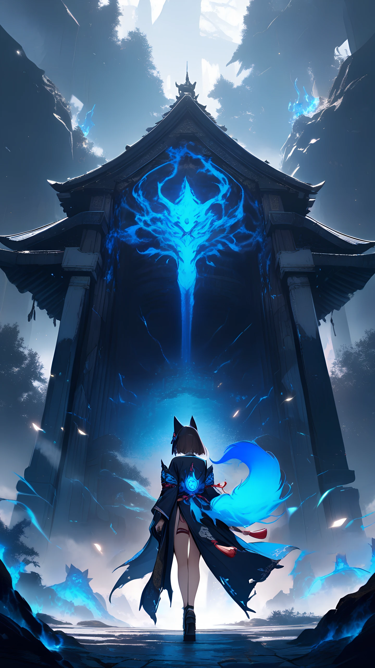 Anime Wallpaper Kitsune Fox Masks 1440×2560 anime wallpaper