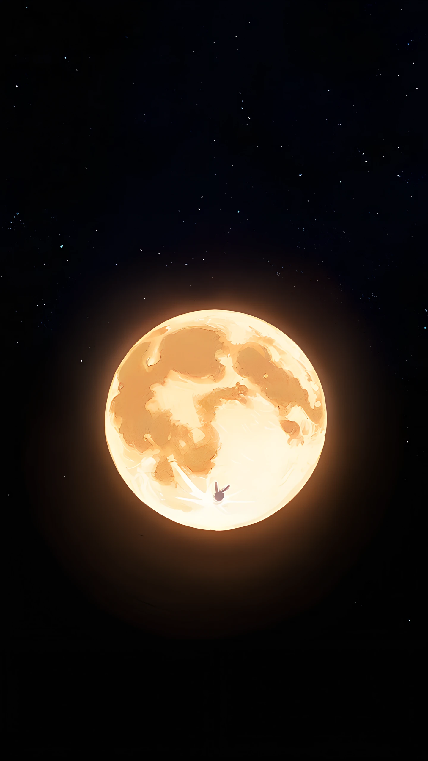 Anime Wallpaper Moon Rabbits Mochi 1440×2560 anime wallpaper