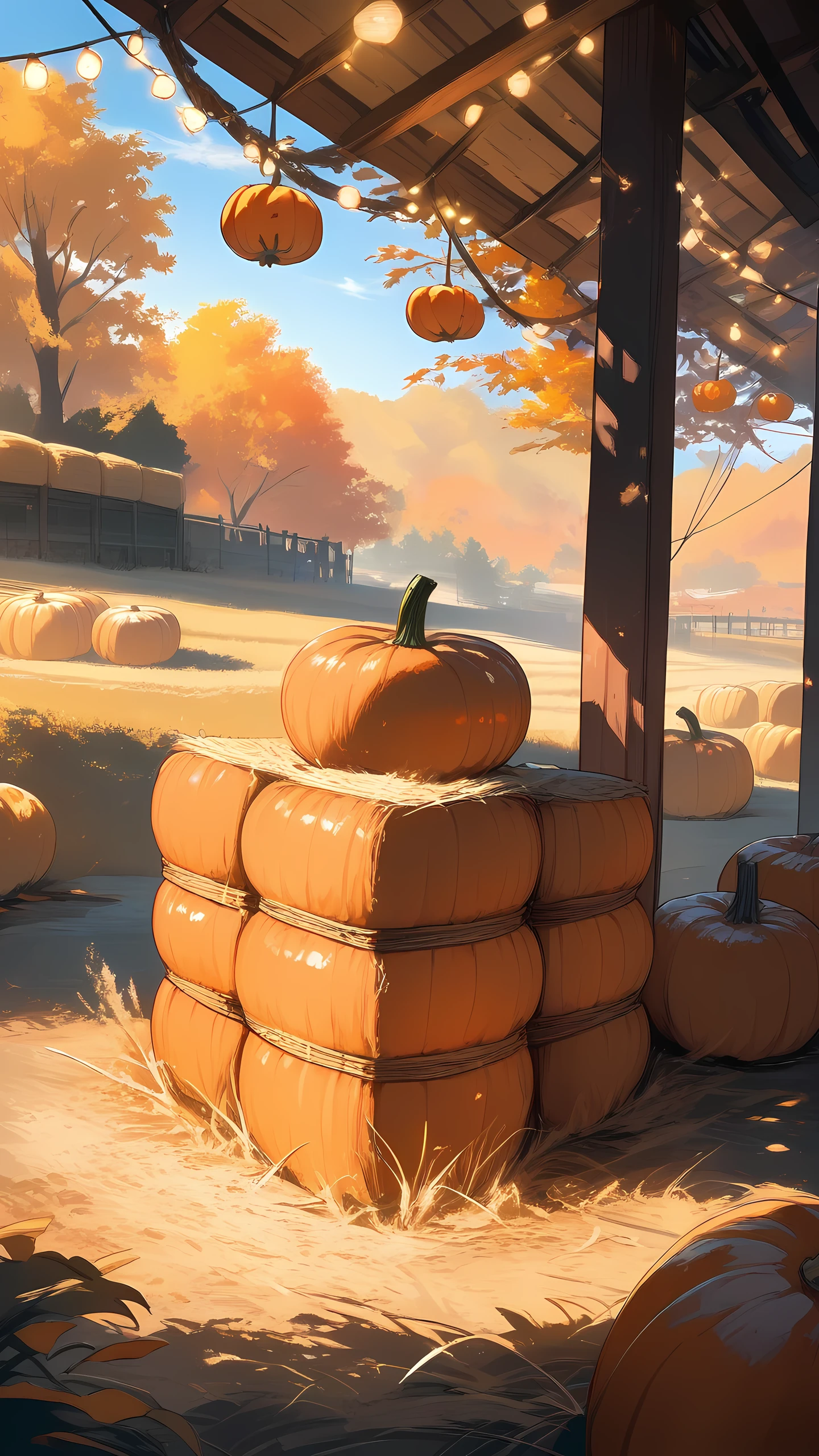 Anime Wallpaper Autumn Harvest Festival 1440×2560 anime wallpaper
