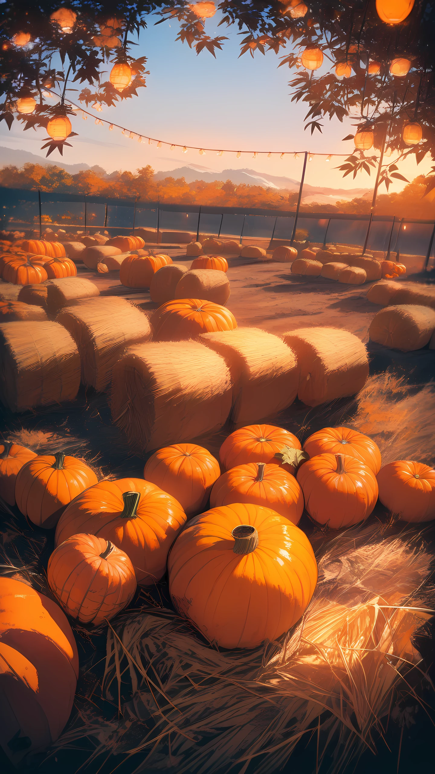 Anime Wallpaper Autumn Harvest Festival 1440×2560 anime wallpaper