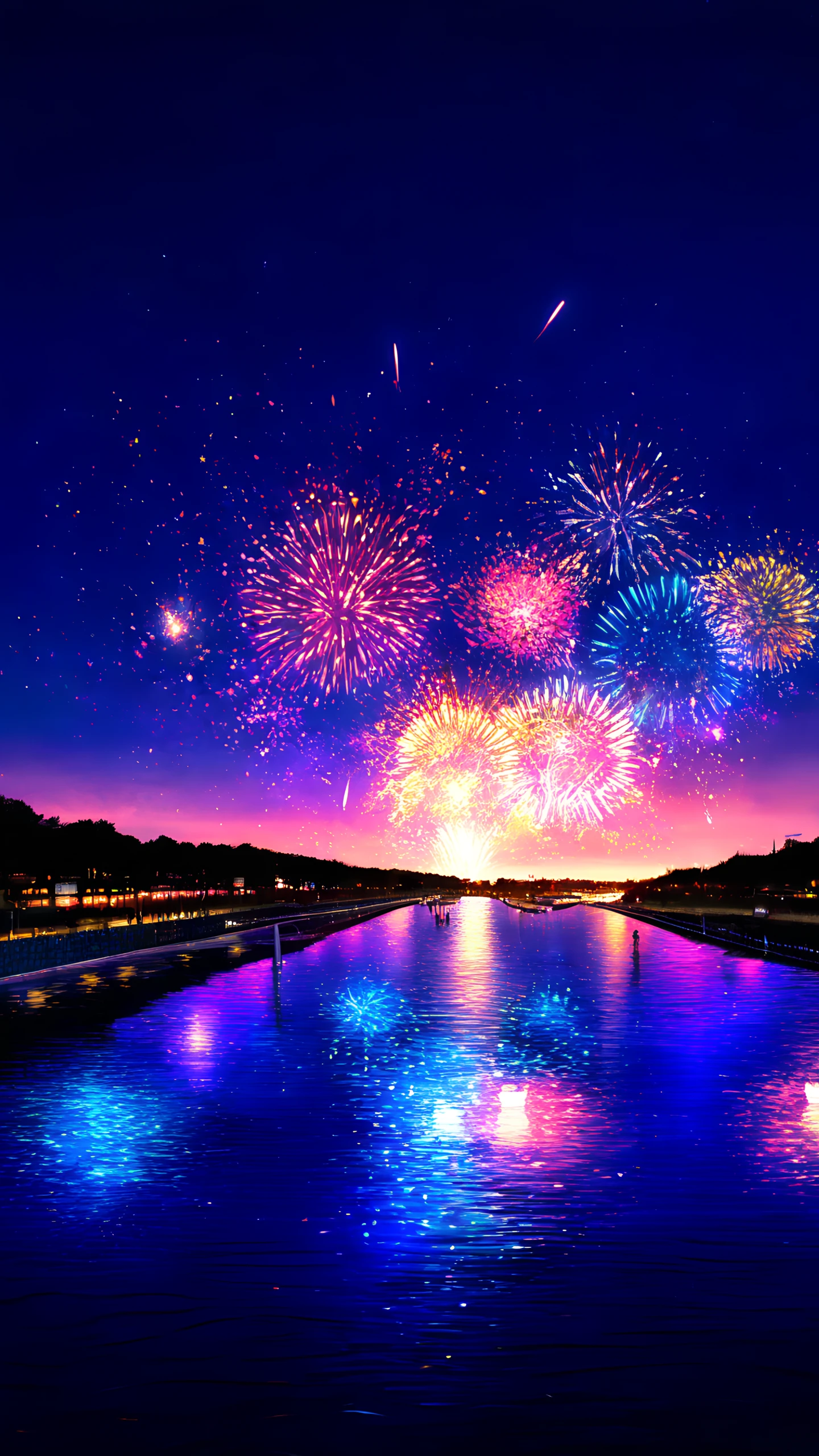 Anime Wallpaper Festival Fireworks 1440×2560 anime wallpaper