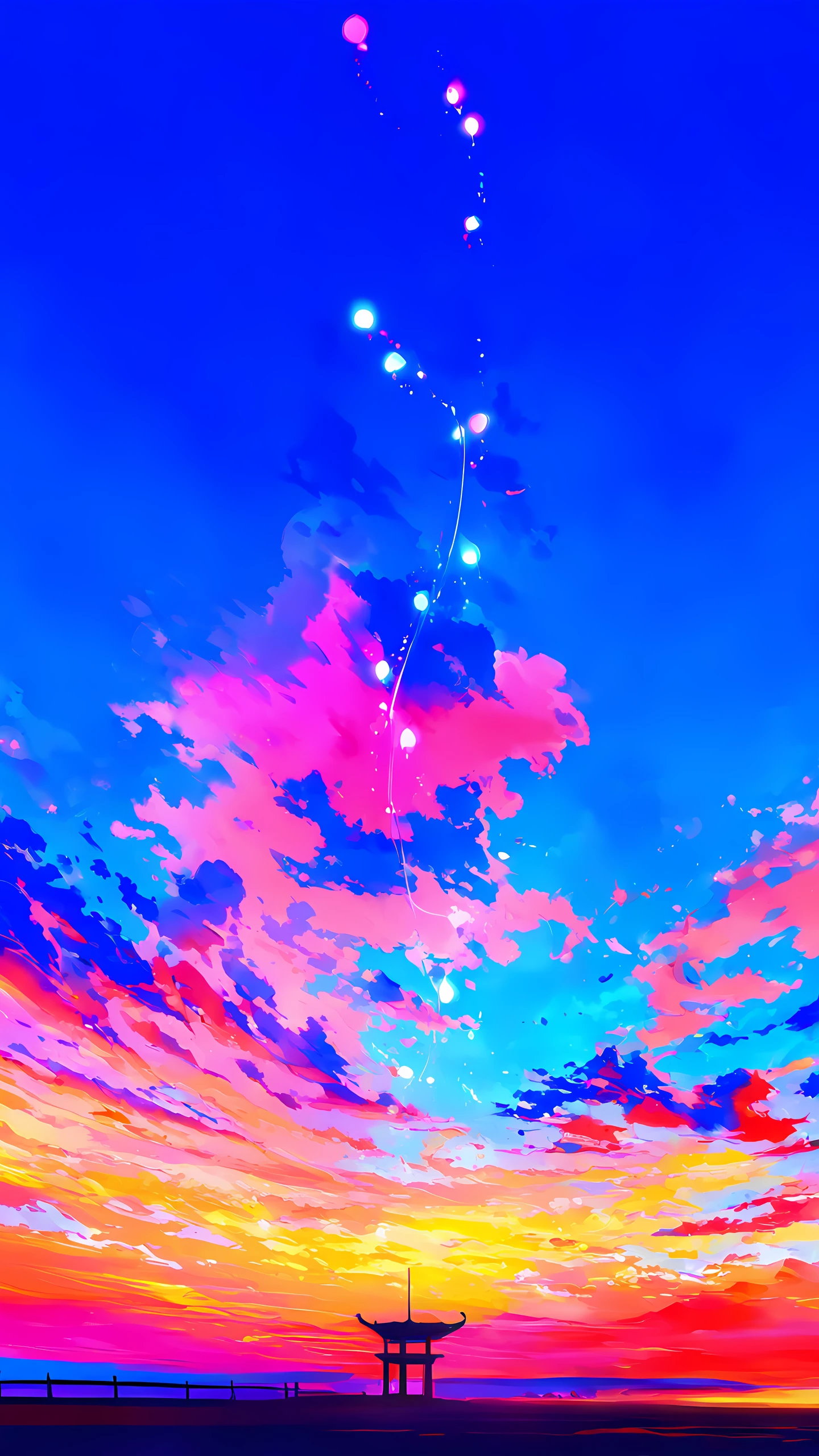 Anime Wallpaper Kite Festival 1440×2560 anime wallpaper