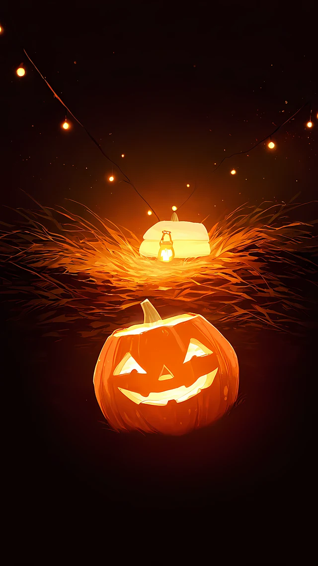 anime wallpaper autumn harvest festival — 1440×2560