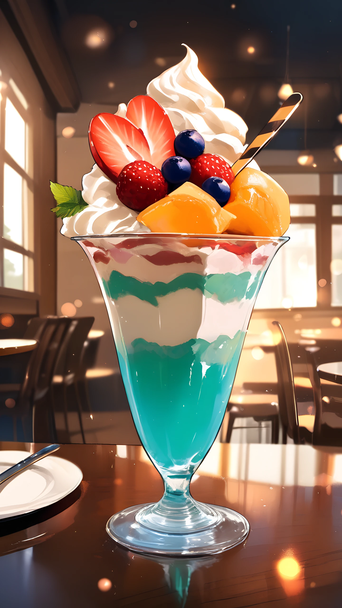 Anime Wallpaper Cafe Parfait 1440×2560 anime wallpaper