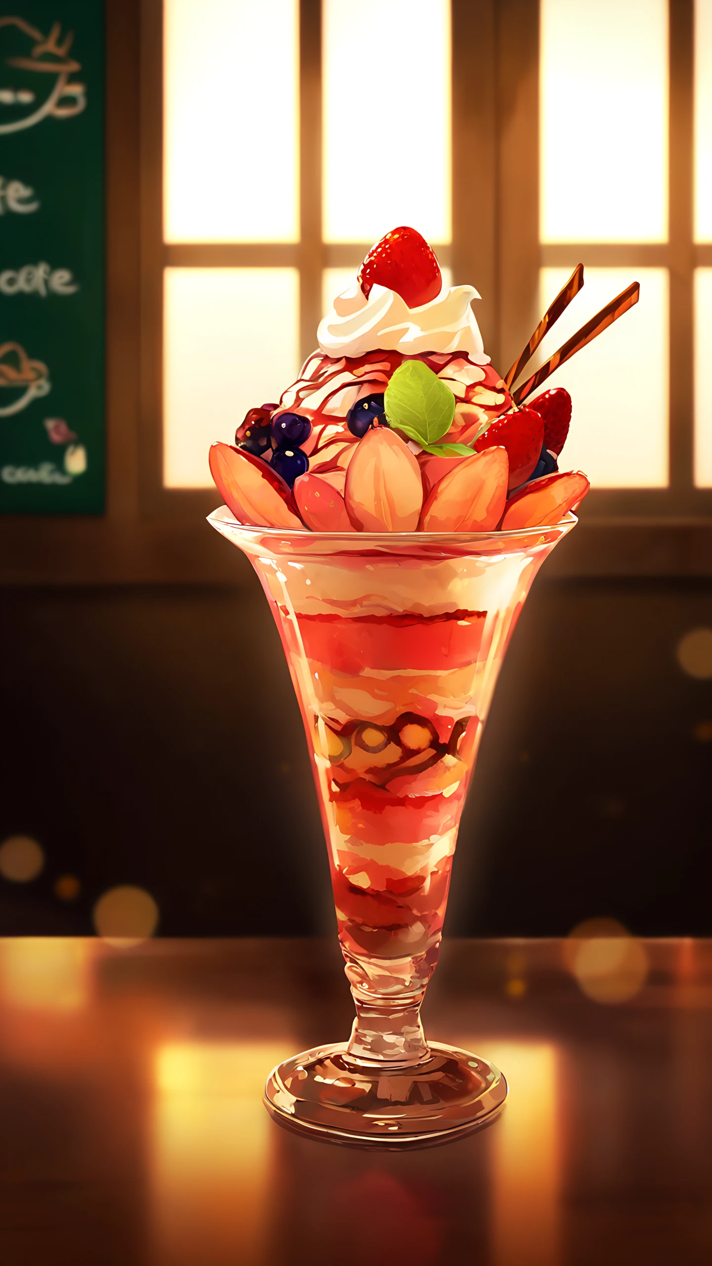 Anime Wallpaper Cafe Parfait 1440×2560 anime wallpaper
