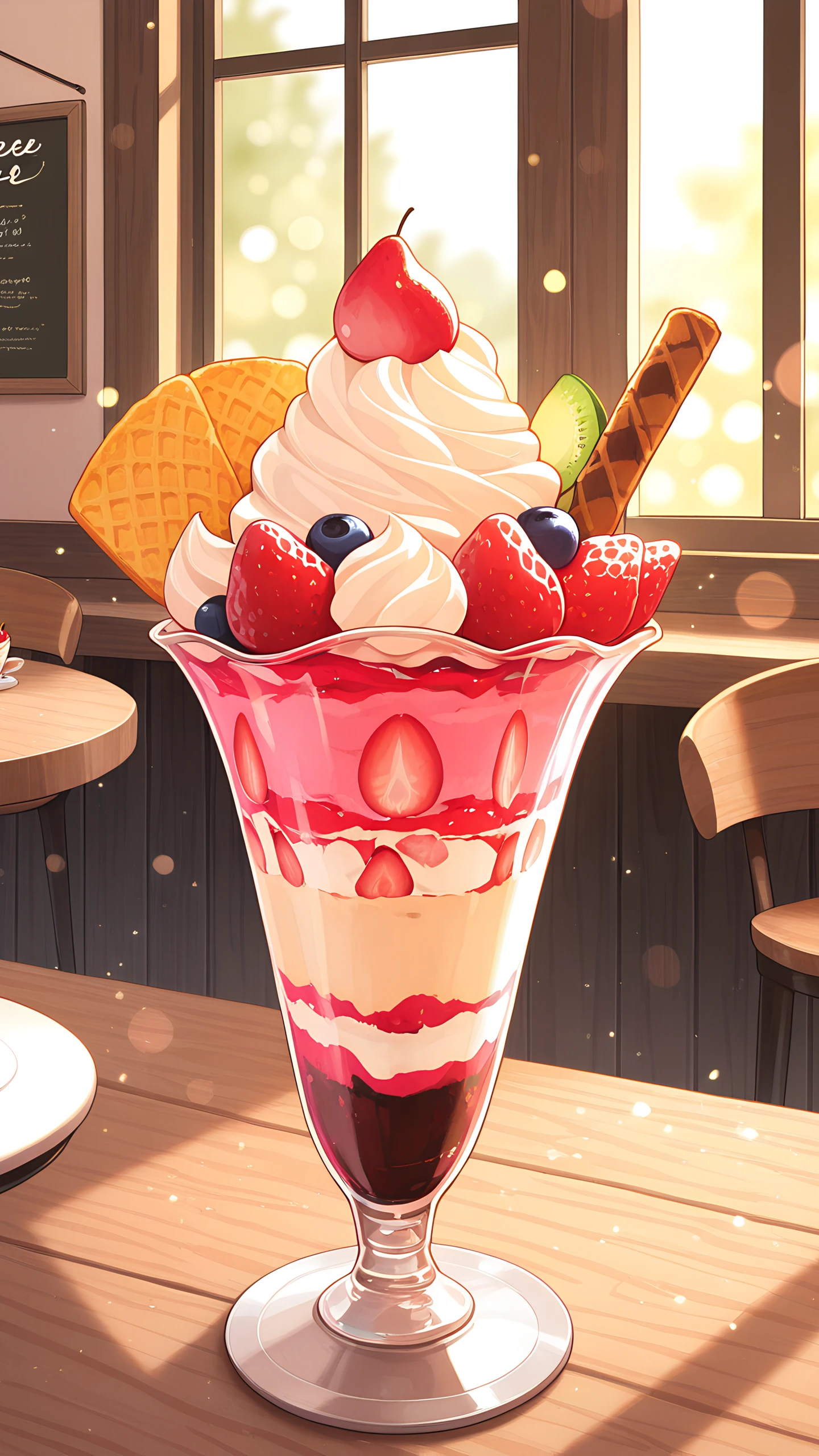 Anime Wallpaper Cafe Parfait 1440×2560 anime wallpaper