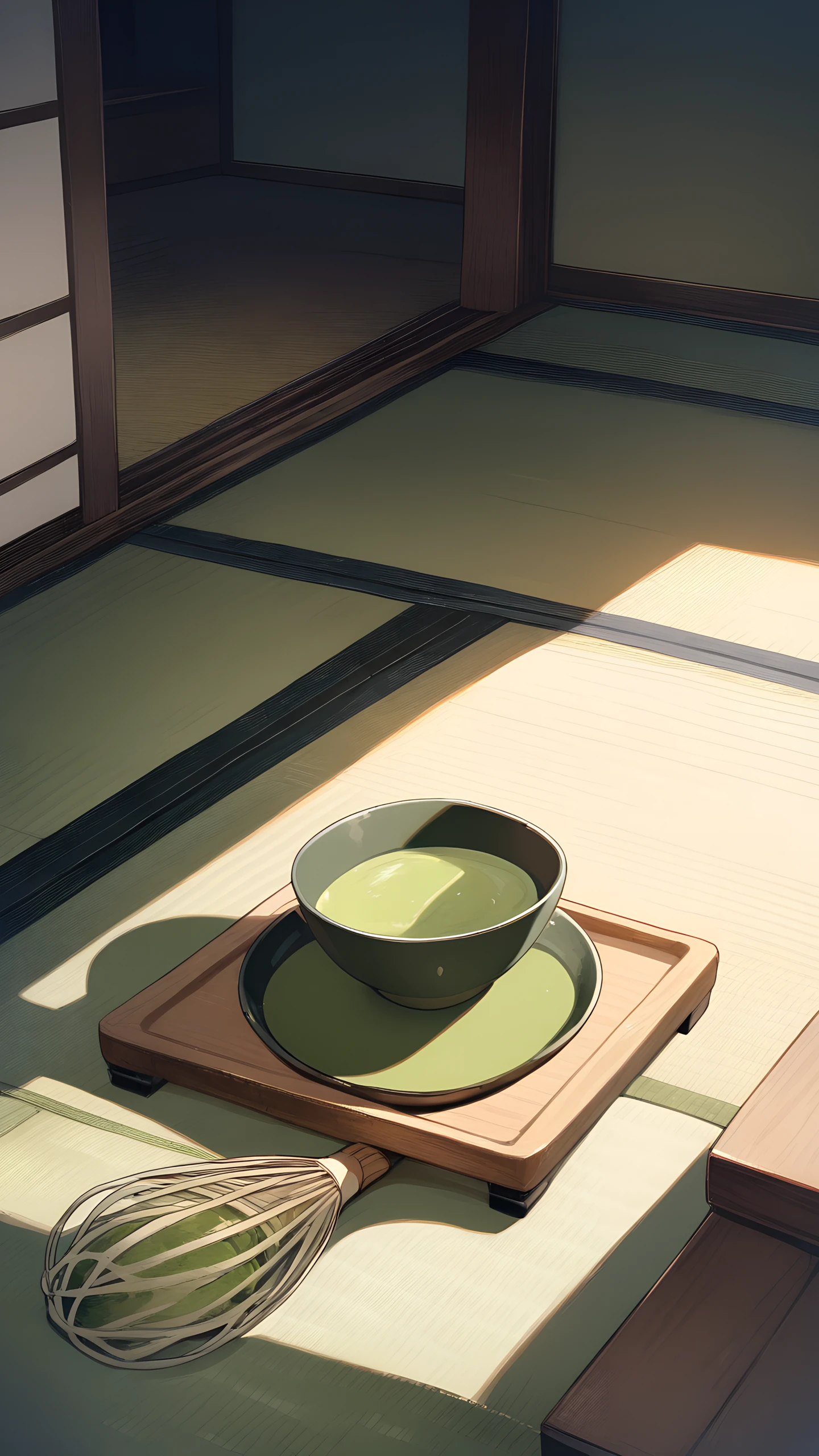 Anime Wallpaper Matcha Tea Set 1440×2560 anime wallpaper