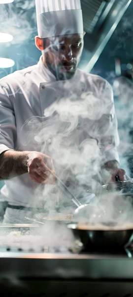 cool anime boy wallpaper — chef hat, hat, realistic (free 4K phone download)