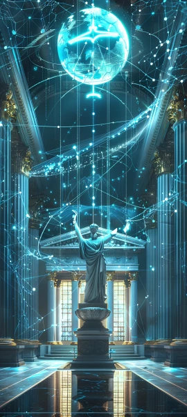 magical anime girl wallpaper — blue skin, colored skin, extra arms (free 4K phone download)