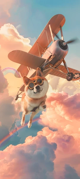funny fusion wallpaper — aircraft, airplane, cloud, sky (free 4K phone download)