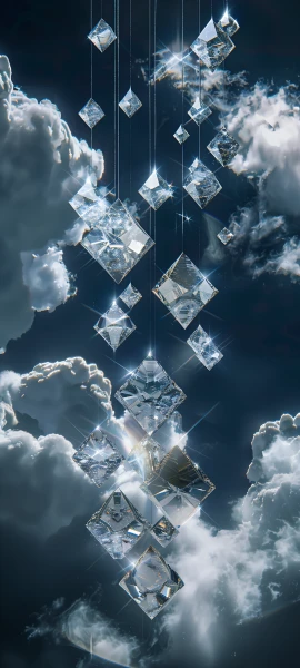 magical fusion wallpaper — cloud, sky, scenery, sparkle (free 4K phone download)